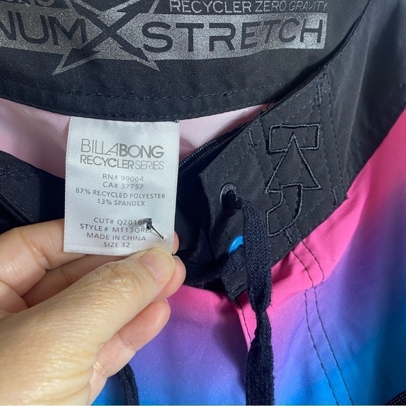 Billabong Board Shorts Platinum X Recycler Series Zero Gravity Stretch Size: 32 - Picture 3 of 8